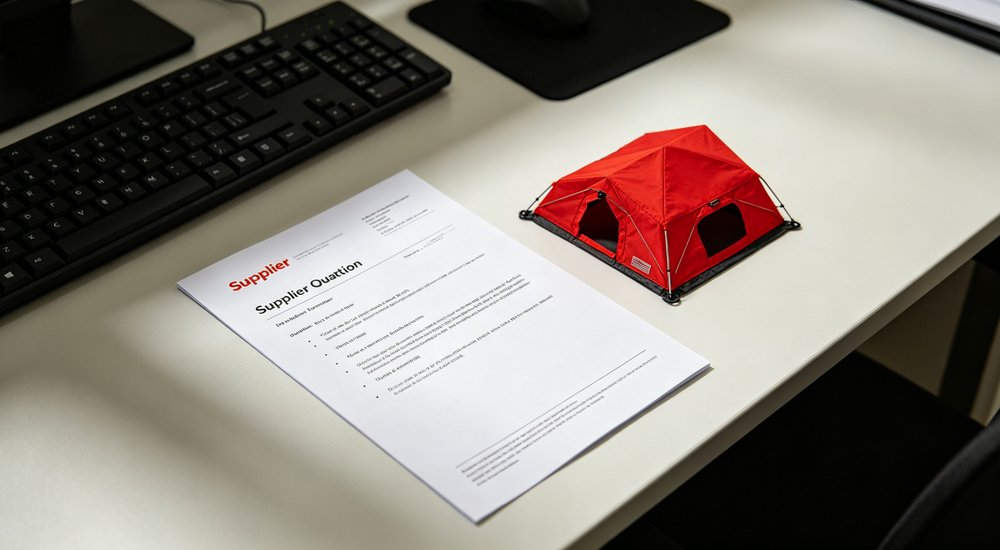 Heavy rain falling on red fire rescue inflatable command tent, waterproof fabric with water droplets, firefighters entering, professional emergency photography