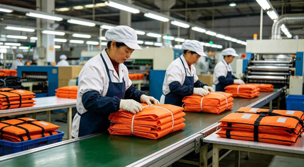 YRF Textile wholesale life jackets bulk custom OEM ODM manufacturer China OEM ODM process flow manufacturing steps professional water safety equipment for flood disaster rescue operations, high quality durable construction