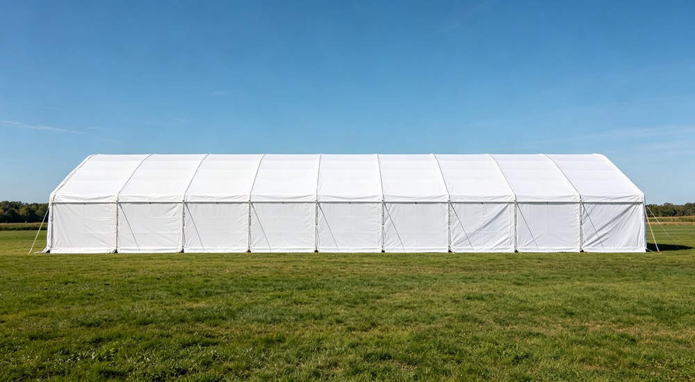 hospital medical inflatable tent with continuous arched roof panels, durable fabric walls and integrated tension anchoring ropes for large temporary medical workspace hospital medical inflatable tent with continuous arched roof panels, durable fabric walls and integrated tension anchoring ropes for large temporary medical workspace