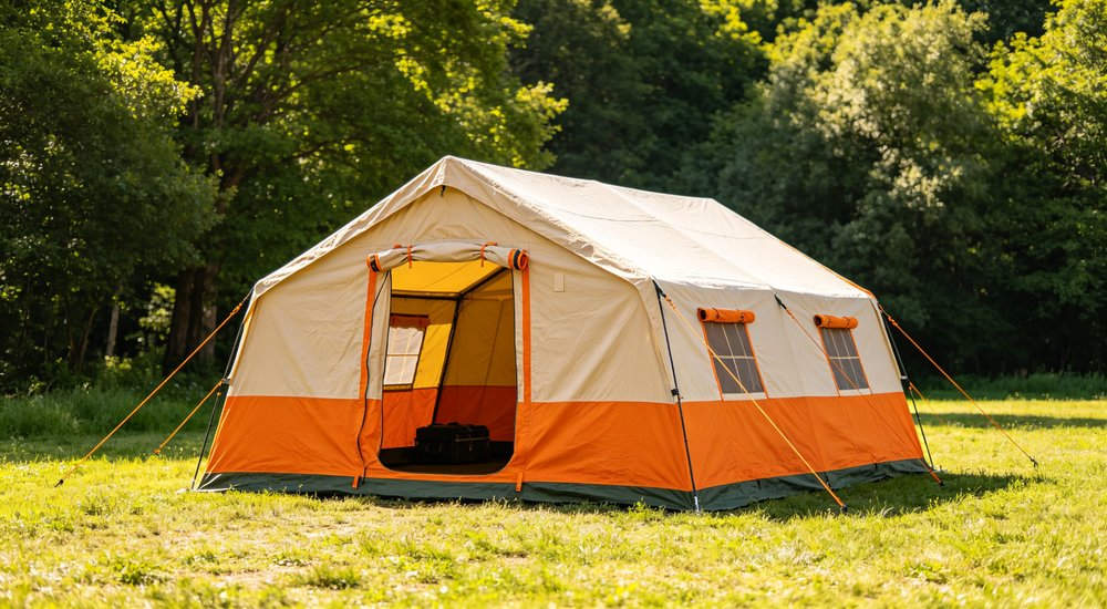 Field deployed emergency shelter showing robust frame construction waterproof material and practical design features meeting international standards for disaster response and refugee accommodation Field deployed emergency shelter showing robust frame construction waterproof material and practical design features meeting international standards for disaster response and refugee accommodation