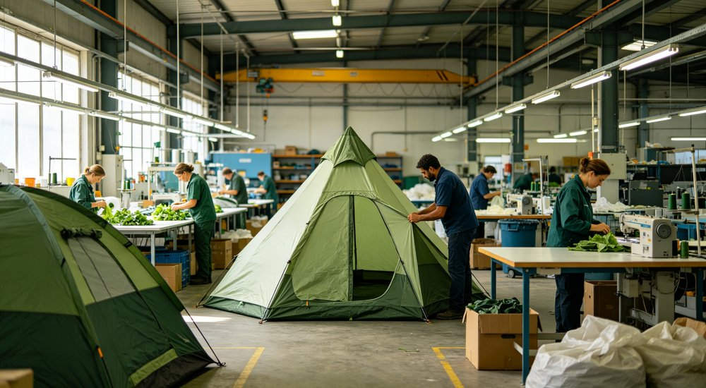 Field deployed emergency shelter showing robust frame construction waterproof material and practical design features meeting international standards for disaster response and refugee accommodation