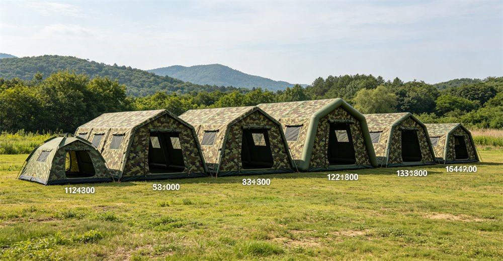 Delivery timeline explanation showing production scheduling, manufacturing phases, quality inspection, packaging and shipping stages for military inflatable tents, demonstrating transparent lead times and reliable delivery commitments for field shelter procurement