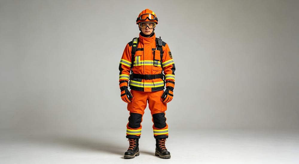 Full PPE suit for rescue workers, complete personal protective equipment included in professional earthquake emergency kit packages for NGO procurement