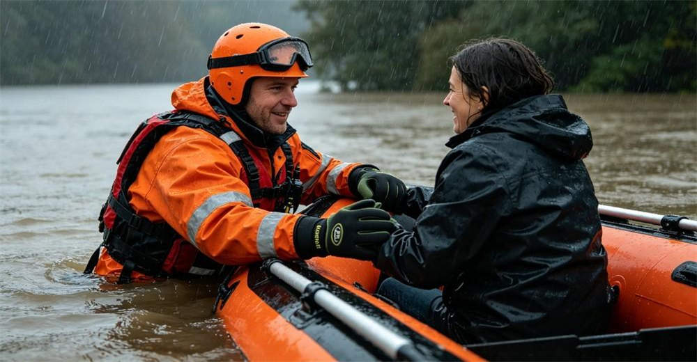 Flood rescue gloves waterproof emergency disaster relief PPE safety gloves wholesale bulk supplier China