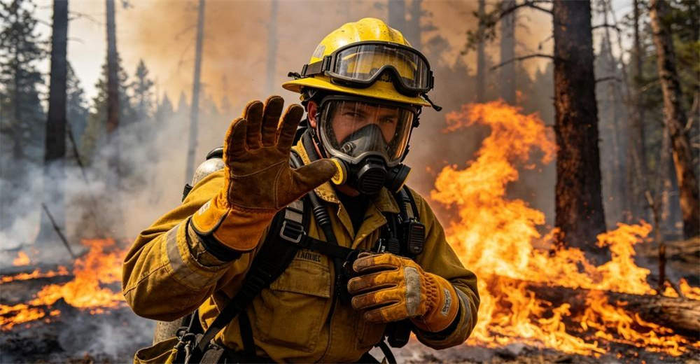 Forest firefighter gloves wildland fire rescue brush PPE safety gloves wholesale bulk supplier China