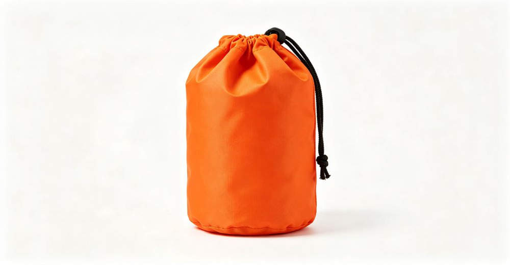 Bright standard orange water rescue rope laid on blue water surface showing high visibility contrast and tight braided texture for reliable water rescue operations and emergency response