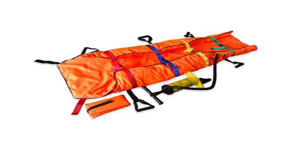 Quick release plastic buckle system on rescue stretcher straps showing fast patient securing design for wholesale bulk water rescue equipment supply