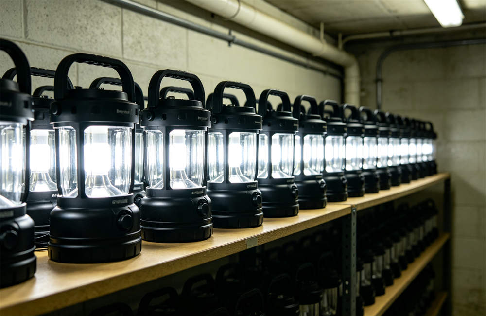 Row of hand crank emergency lanterns on warehouse shelf ready for bulk tornado kit orders and relief procurement today now now for bulk tornado emergency kit procurement and wholesale NGO relief orders today now Row of hand crank emergency lanterns on warehouse shelf ready for bulk tornado kit orders and relief procurement today now now for bulk tornado emergency kit procurement and wholesale NGO relief orders today now