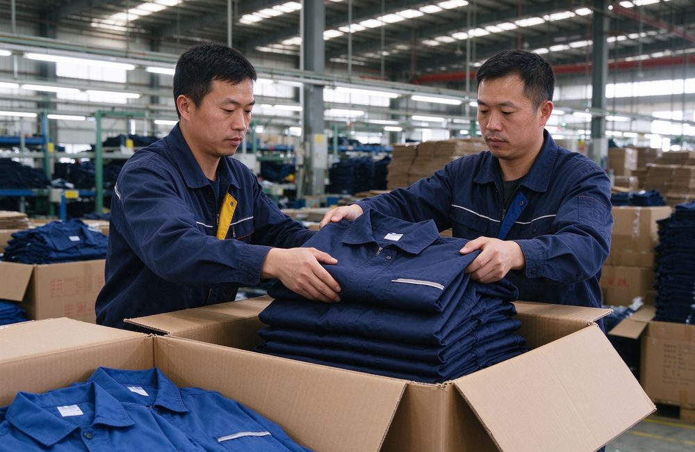 Aerial view of fR coveralls supplier checklist covering fabric type and certification for flame resistant workwear bulk procurement by safety managers for flame resistant workwear buyers