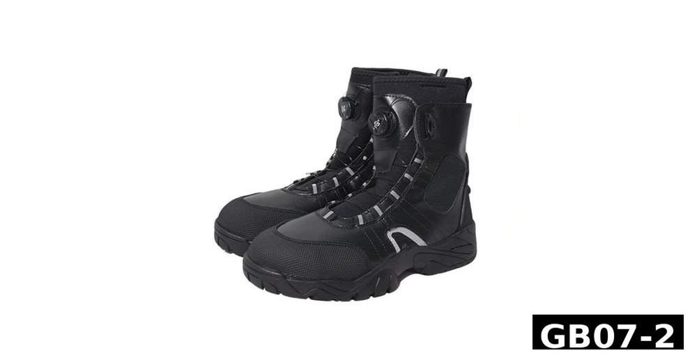 GB07-2 BOA quick lace black and yellow water rescue boots product view for flood rescue teams