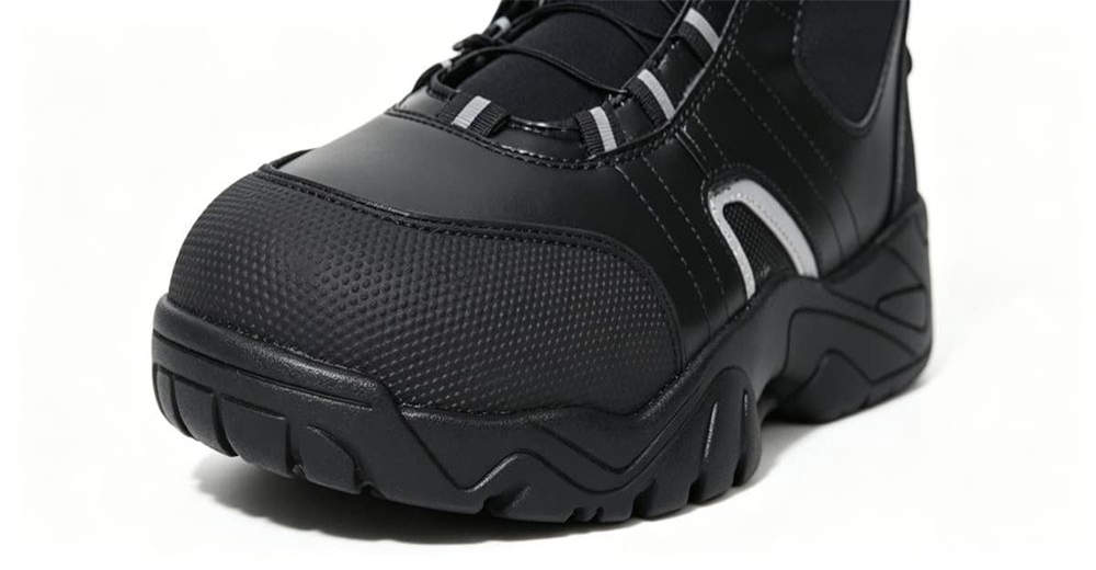 Water rescue operation on rocky river bank, team wearing BOA quick lace water rescue boots designed for professional rescue teams and emergency services