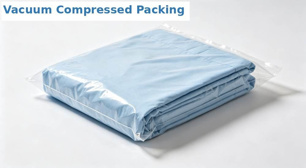 Wide shot of container loading of wholesale hospital medical bedding cartons, bulk export packaging being loaded for shipment to healthcare buyers, secure container stuffing, professional textile photography with bright even lighting for healthcare procurement buyers