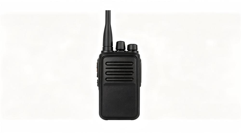 Durable black two way radio, portable handheld communication device for rescue site contact