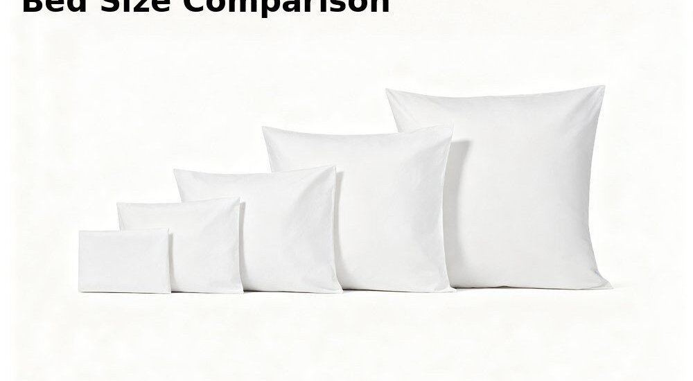 Wide-angle view of workforce camp bedding size chart showing single bunk and dormitory bed dimensions, white and navy fabric swatches for construction camp bedding sizing reference for workforce camp bedding wholesale from China, durable construction camp bedding for remote sites.