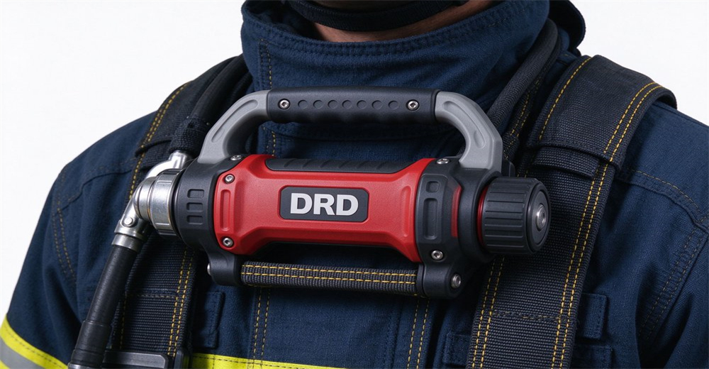 Firefighter structural fire training hose nozzle flames smoke navy blue turnout gear Nomex thermal protection real fire scene
