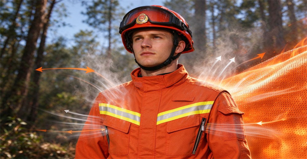 Wholesale firefighter gear wildland fire suit breathable mesh ventilation panel heat stress management department detail equipment quality supplier thermal regulation technology Wholesale firefighter gear wildland fire suit breathable mesh ventilation panel heat stress management department detail equipment quality supplier thermal regulation technology