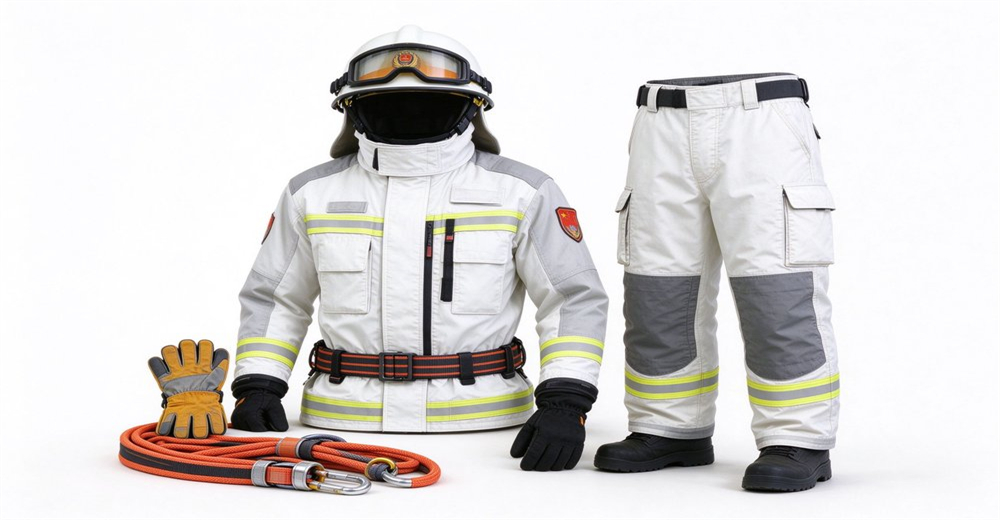 Wholesale firefighter gear technical rescue suit reinforced shoulder knee protection full display view department extrication gear standard equipment supply chain