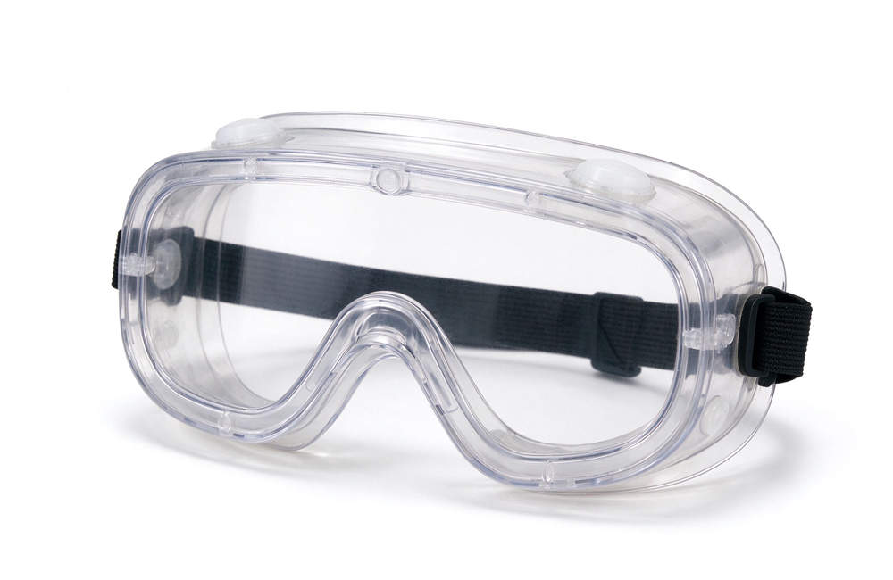 Clear protective safety goggles sealing around eyes, eye protection for dust storm, industrial sand safety equipment Clear protective safety goggles sealing around eyes, eye protection for dust storm, industrial sand safety equipment