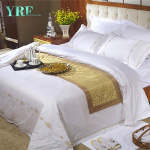 4PCS Single Plain White Duvet Cover