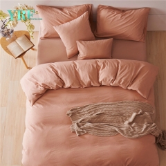 Plain Dyed 100% Cotton Plaid Comforter