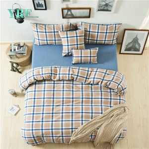 Single Dorm Room Plaid Bedding