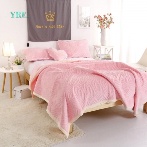 Fleece Blanket  Off Pink Single Size