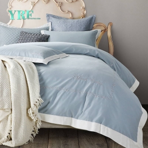 Embroidery Light Blue Comforter Set