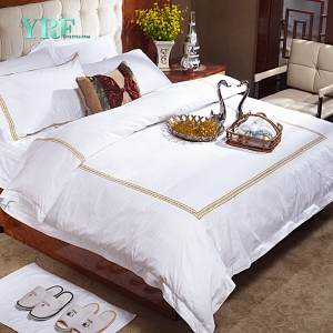 300T Jacquard White Luxury Bedding