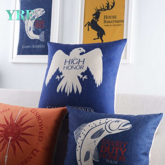 Hotel Products China Factory Square Printed Pillow Cushion