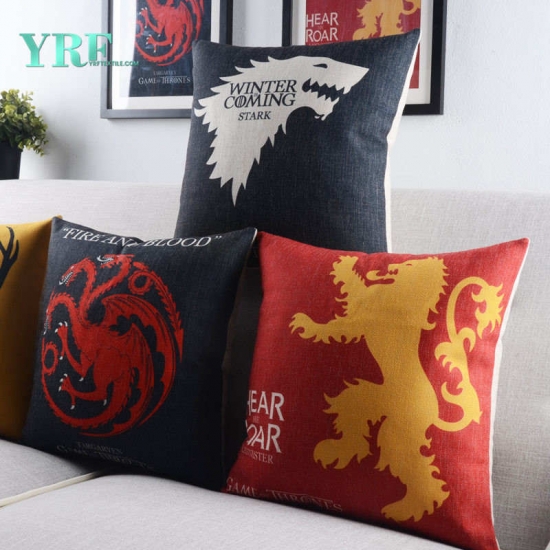 Hotel Products China Factory Square Printed Pillow Cushion