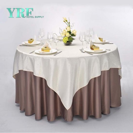 Manufacture Satin Rosette Round Tablecloth For Wedding