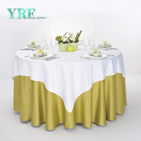 Manufacture Satin Rosette Round Tablecloth For Wedding