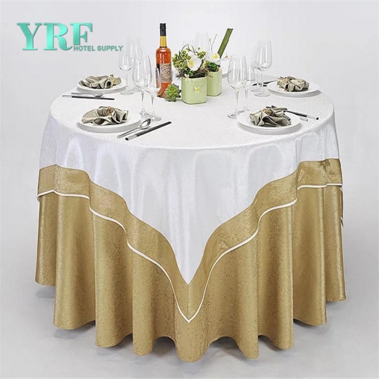 Wholesale Luxury Restaurant Home Round Polyester Tablecloth