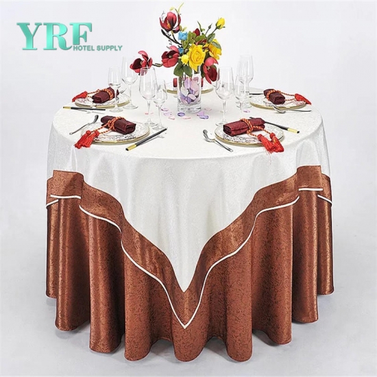 Custom Size High Quality Luxury Wedding Round Table Linen