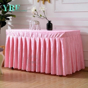 8 Ft.Polyester Ruffled Table Skirt