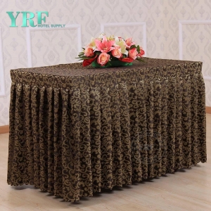 3 Star Hotel Jacquard Table Skirt