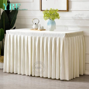 Cotton Hotel Table Skirt