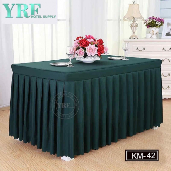 Durable Square Table Skirt Patchwork Table Skirting
