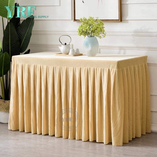 Square Table Skirt Wedding Banquet Hotel Used For Sale