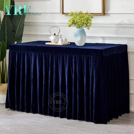 Chiffon Table Skirt For Wedding With Curly Willow