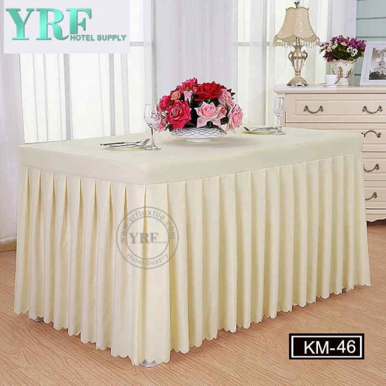 Customized Round Rectangle Solid Color Table Skirt