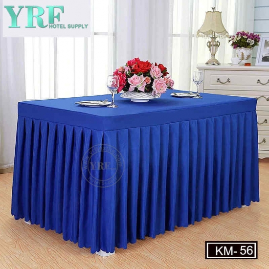 Blue Sequins Table Skirting For WeddingWedding Table Skirting
