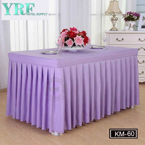 Modern Sweet Organza Decor Ruffled Curly Willow Table Skirt