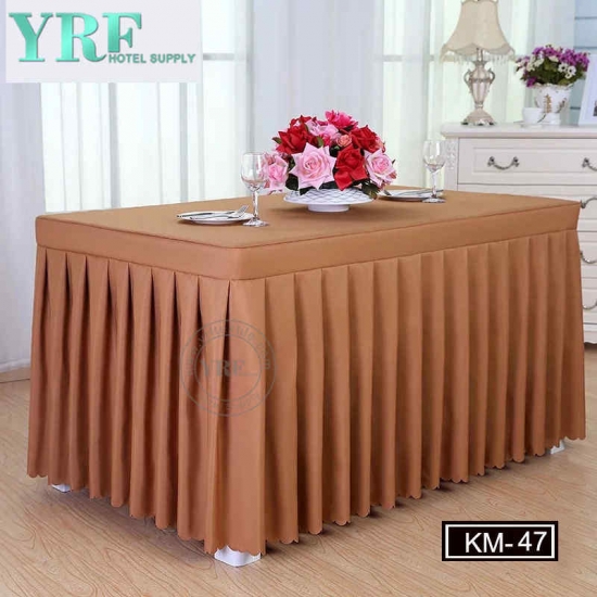 Oem Beautiful Square Rectangle Table Skirting For Wedding