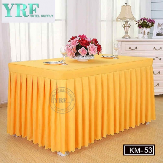 Customized Rectangle Table Skirting Designs For Weddings