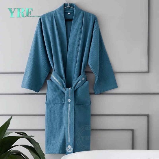 Cotton Bathrobe With Slippers