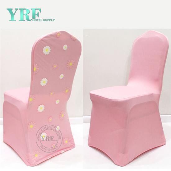 YRF Wedding Decoration Blush Pink Party Chair Cover