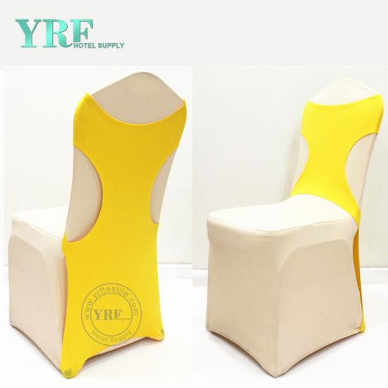 YRF Universal Cheap Gold Yellow Wedding Chair Covers