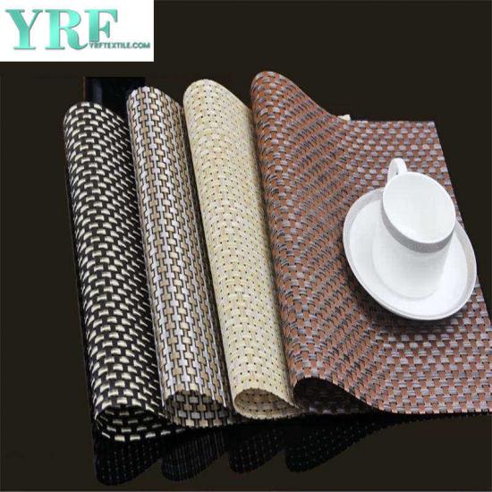 YRF Silver Gold Pvc Material Placemat