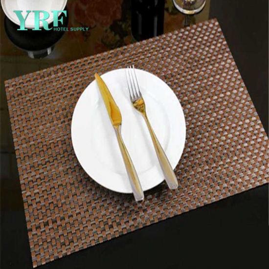 YRF 2018 Easy Clean Vinyl High Quality Pvc Polyester Placemat